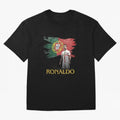 Cristiano Ronaldo - Portugal Flag Tribute (SIUUU!) Oversized T-Shirt Feel the Roar of the FIFA World Cup 2026 Journey through Neymar, Haaland and Cristiano Ronaldo Highlights, Argentina and Brazil Pride, Fan Favorite Moments, National Team Passion,