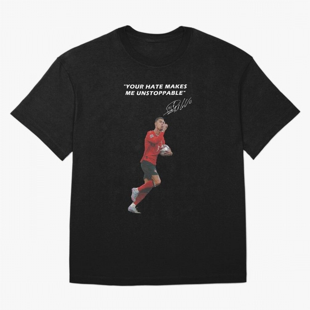 Cristiano Ronaldo Oversized T-Shirt Show Championship Spirit for Global Football Passion for FIFA World Cup 2026, Highlighting CR7, Germany, Football History, Final Match Energy, Crowd Noise and Once in a Lifetime Moments; Created for Match Day