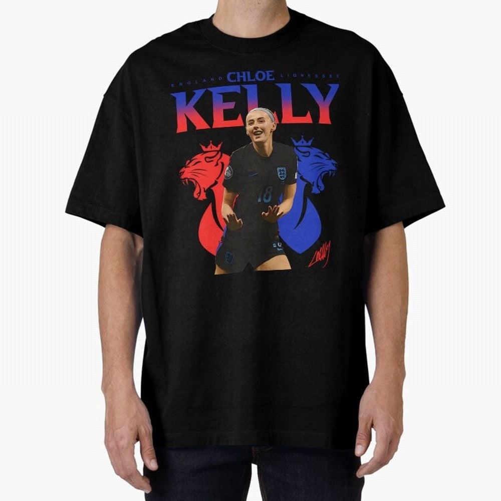 Chloe Kelly Oversized T-Shirt Elevate Match Day Hype around FIFA World Cup 2026, Mbappe and Neymar, Portugal, Spain and Germany, Worldwide Fan Energy, Dramatic Goals, Stadium Lights and Championship Celebrations; Perfect for People Who Love