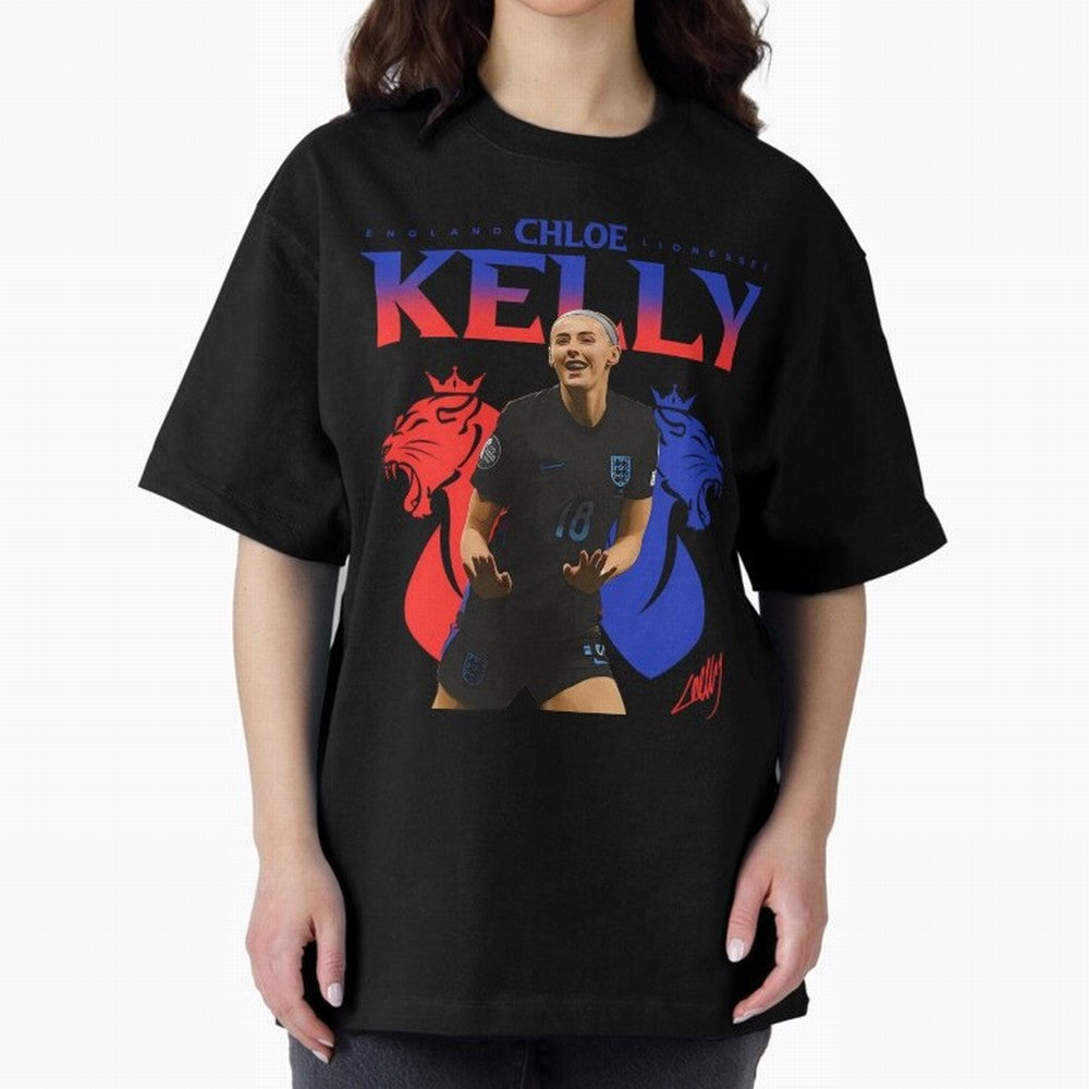 Chloe Kelly Oversized T-Shirt Elevate Match Day Hype around FIFA World Cup 2026, Mbappe and Neymar, Portugal, Spain and Germany, Worldwide Fan Energy, Dramatic Goals, Stadium Lights and Championship Celebrations; Perfect for People Who Love