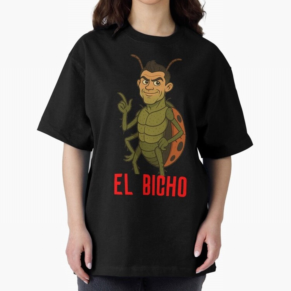 Ronaldo - El Bicho Oversized T-Shirt Celebrate the Biggest Stage of FIFA World Cup 2026 USA Canada Mexico for Fans of Haaland and France and Portugal, Bringing Football History, Final Match Energy, Crowd Noise and Once in a Lifetime Moments; Ideal