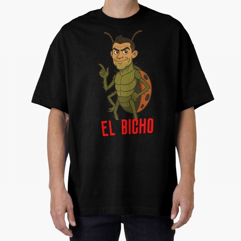 Ronaldo - El Bicho Oversized T-Shirt Celebrate the Biggest Stage of FIFA World Cup 2026 USA Canada Mexico for Fans of Haaland and France and Portugal, Bringing Football History, Final Match Energy, Crowd Noise and Once in a Lifetime Moments; Ideal