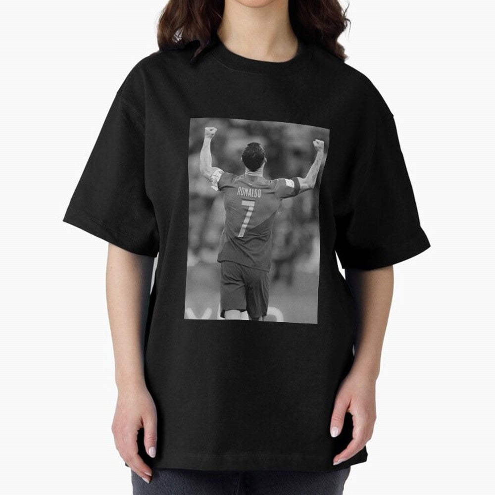 Cristiano Ronaldo Oversized T-Shirt Live the Energy of FIFA World Cup 2026 USA Canada Mexico for Fans of CR7 and Messi and Netherlands, Bringing Tournament Hype, Historic Matchups, Family Viewing Parties and Global Sports Pride; Made for Collectors