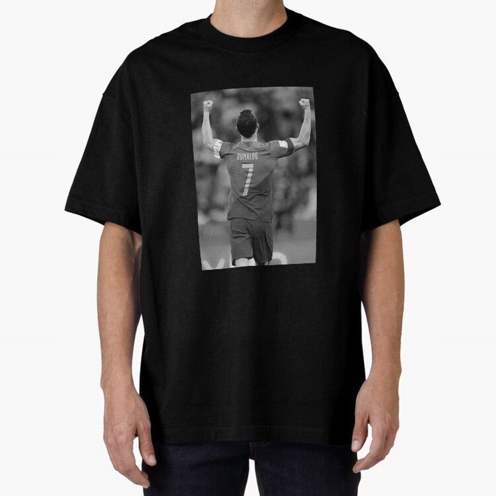 Cristiano Ronaldo Oversized T-Shirt Live the Energy of FIFA World Cup 2026 USA Canada Mexico for Fans of CR7 and Messi and Netherlands, Bringing Tournament Hype, Historic Matchups, Family Viewing Parties and Global Sports Pride; Made for Collectors