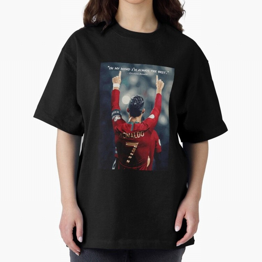 Cristiano Ronaldo Oversized T-Shirt Bring Match Day Fire to Global Football Passion for FIFA World Cup 2026 Group Stage, Celebrating CR7, Argentina and Brazil, Supporter Pride, Iconic Celebrations, Legendary Names and Global Match Day Energy;