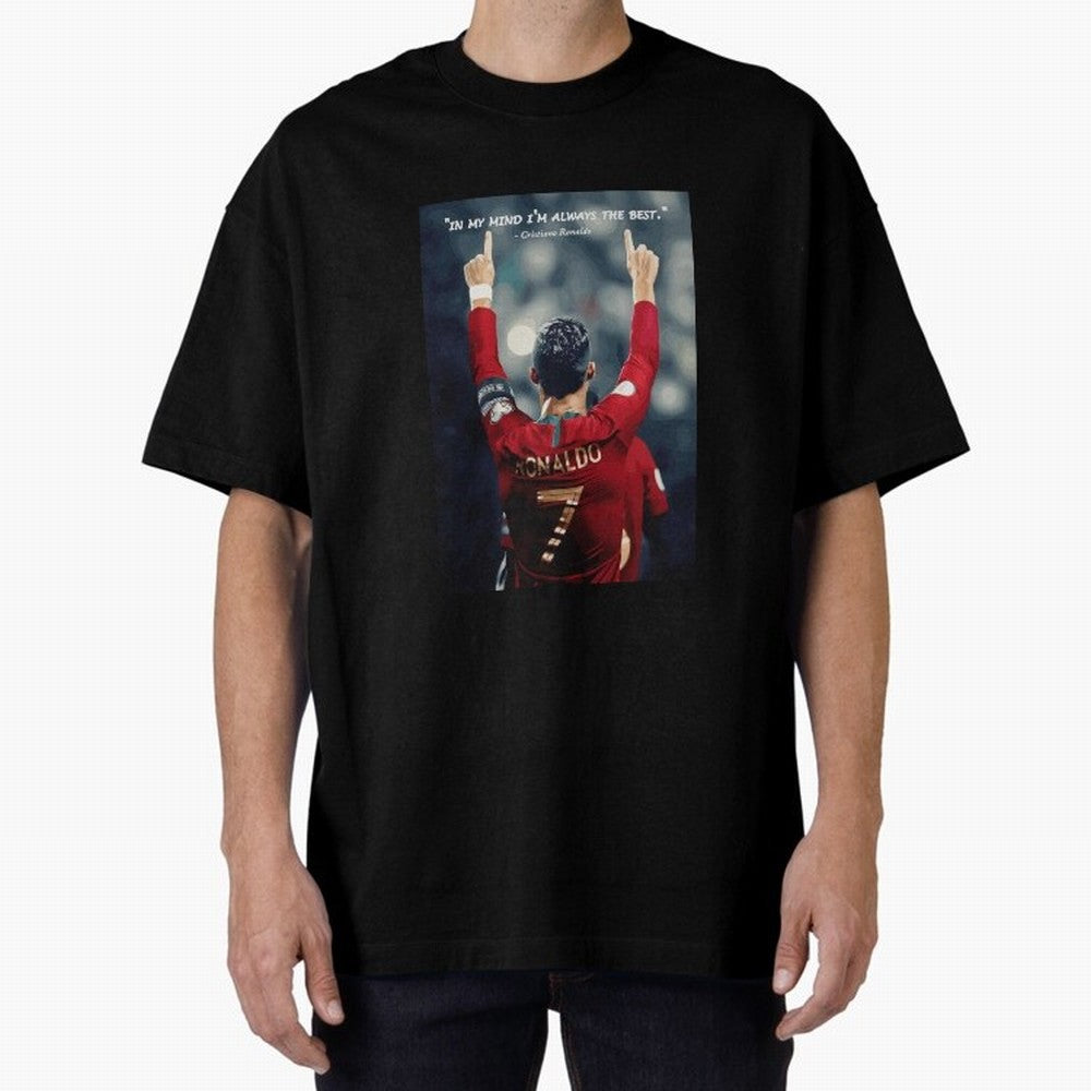 Cristiano Ronaldo Oversized T-Shirt Bring Match Day Fire to Global Football Passion for FIFA World Cup 2026 Group Stage, Celebrating CR7, Argentina and Brazil, Supporter Pride, Iconic Celebrations, Legendary Names and Global Match Day Energy;