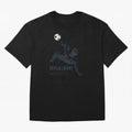 Artistic Strike Oversized T-Shirt Celebrate Fan Culture around Global Football Passion for FIFA World Cup 2026 USA Canada Mexico, Connected to Haaland, Netherlands, Soccer Culture, Superstar Moments, National Team Dreams and Competitive Fire; Built