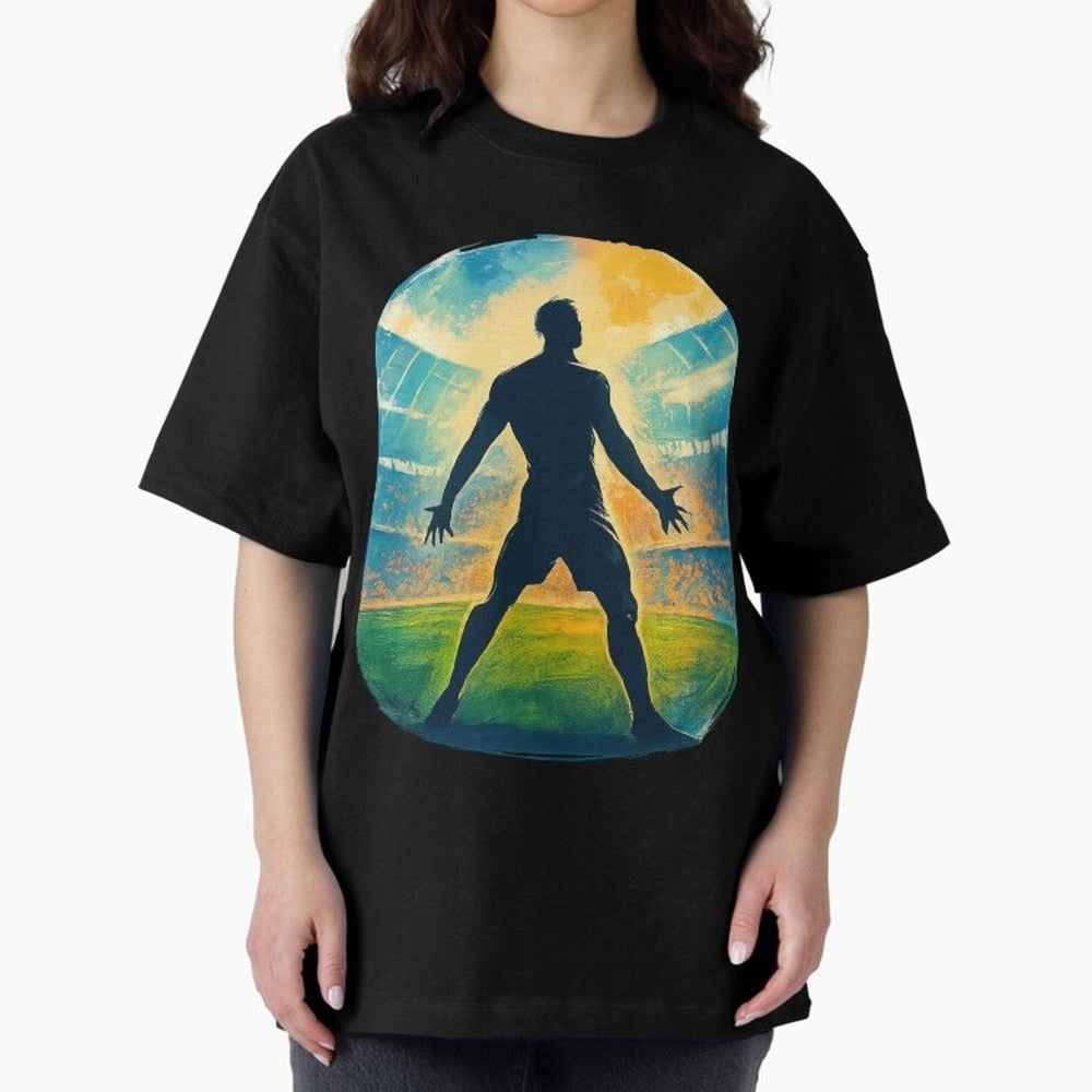 Cristiano Ronaldo CR7 Oversized T-Shirt Follow the Final Road of Global Football Passion for FIFA World Cup 2026 USA Canada Mexico, Driven by Neymar, Spain, Match Day Excitement, Supporter Culture, Golden Goals and Global Football Passion; Ideal