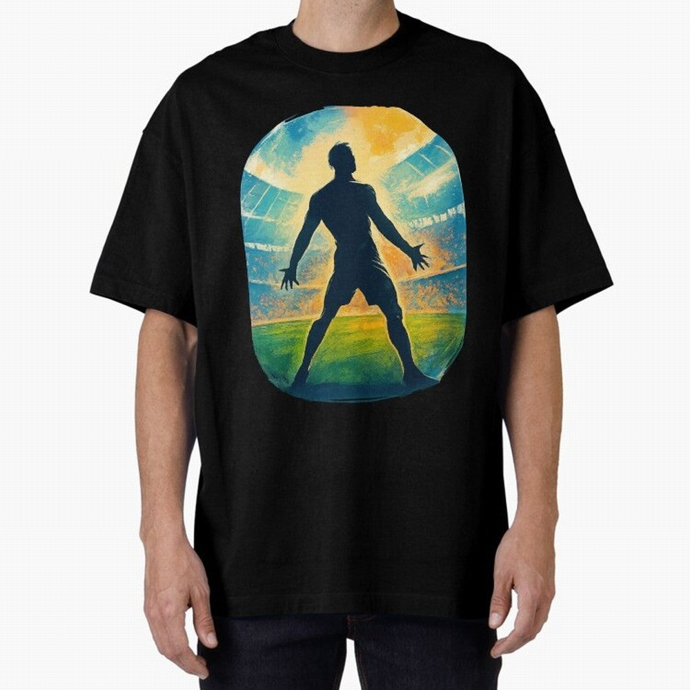 Cristiano Ronaldo CR7 Oversized T-Shirt Follow the Final Road of Global Football Passion for FIFA World Cup 2026 USA Canada Mexico, Driven by Neymar, Spain, Match Day Excitement, Supporter Culture, Golden Goals and Global Football Passion; Ideal