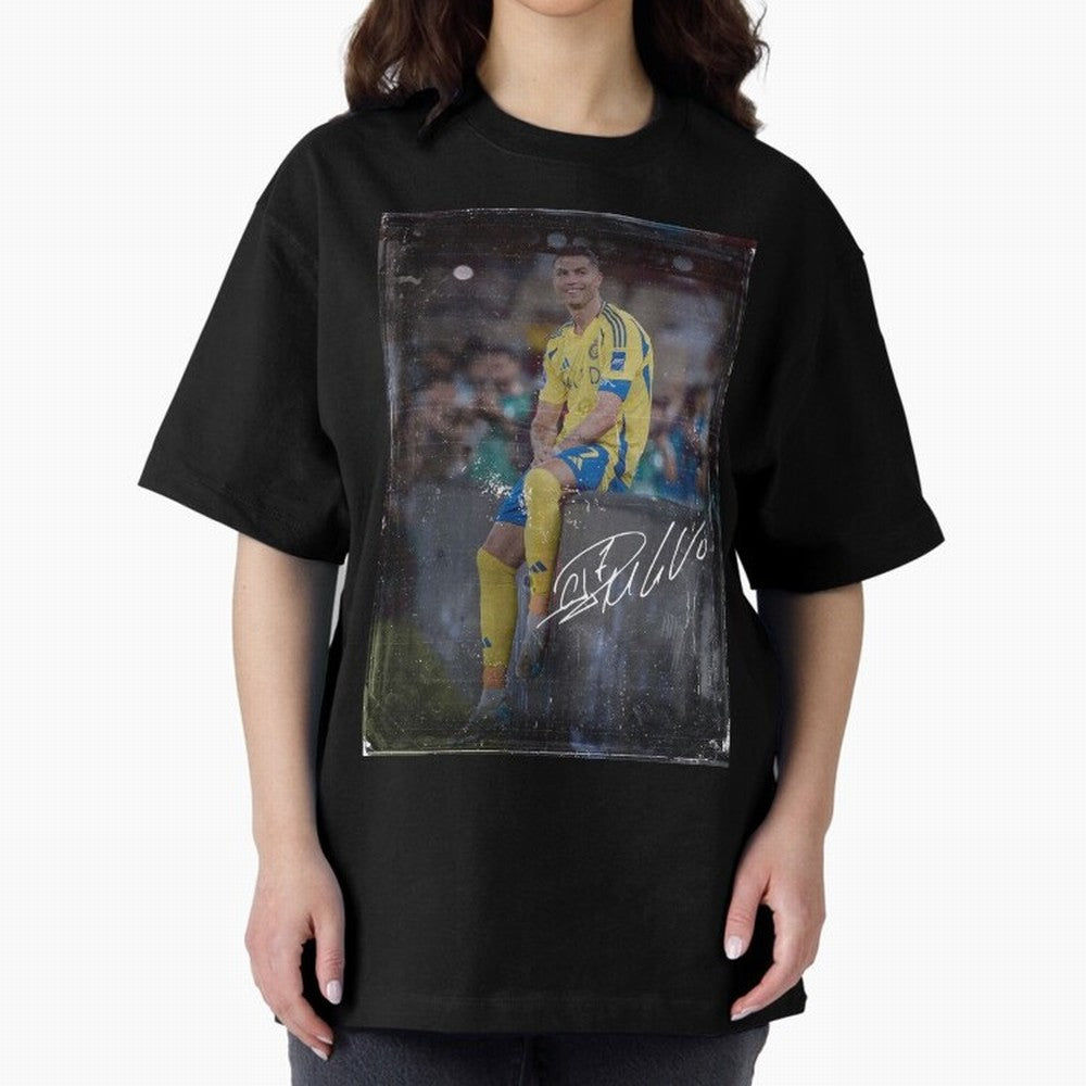 Cristiano Ronaldo Oversized T-Shirt Bring Home FIFA World Cup 2026 Group Stage for Fans of Neymar, Haaland and Cristiano Ronaldo and Argentina and Brazil, Bringing Global Supporter Spirit, Legendary Goals, National Colors and Tournament