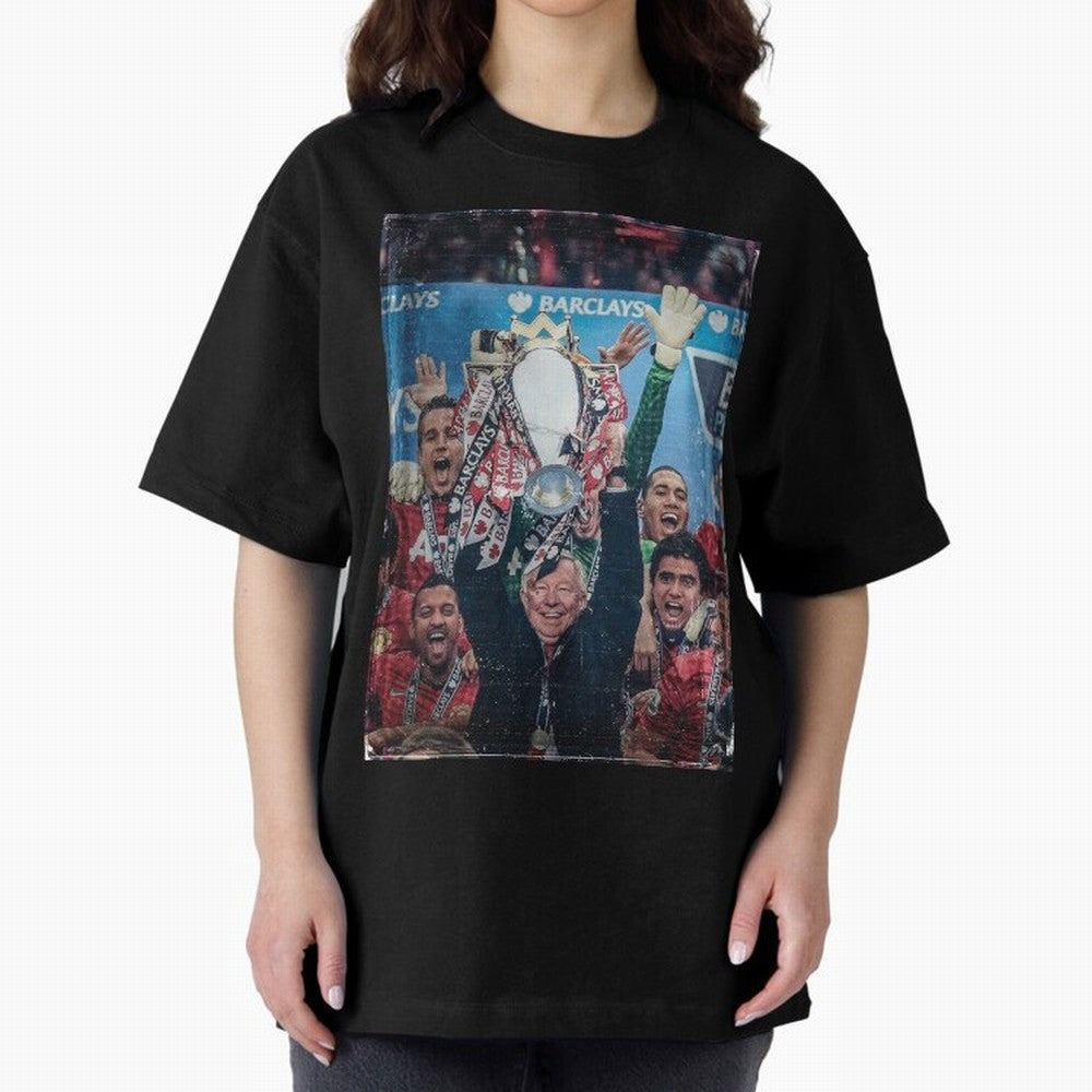 Sir Alex Ferguson Vintage Oversized T-Shirt Make Memories around FIFA World Cup 2026 for Fans of Messi, Neymar and Mbappe and Argentina and Brazil, Bringing Football Passion, Legendary Performances, Festival Vibes and Supporter Community; Built for