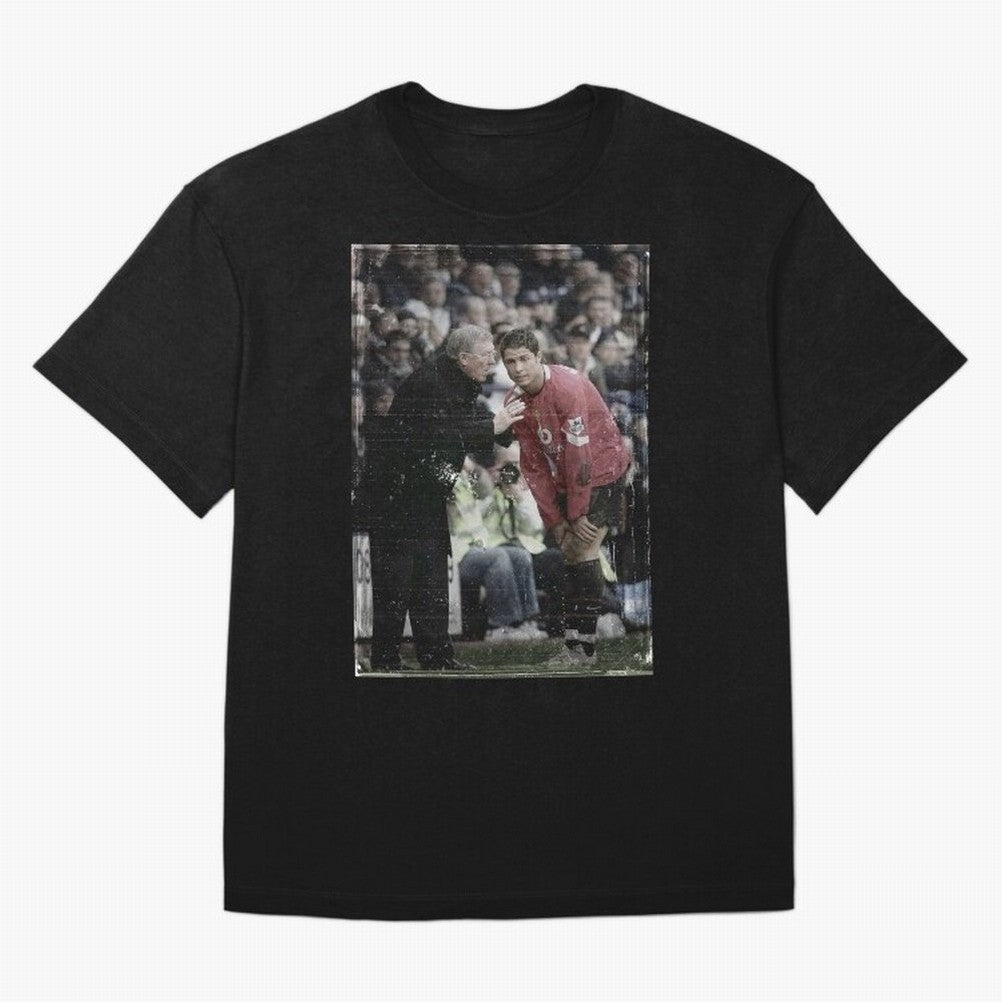 Sir Alex Ferguson and Cristiano Ronaldo Oversized T-Shirt Join FIFA World Cup 2026 Spirit, Featuring Brazil, Messi, Neymar and Mbappe, Fan Favorite Moments, National Team Passion, Big Match Drama and Soccer History; Ideal for Football Dads,