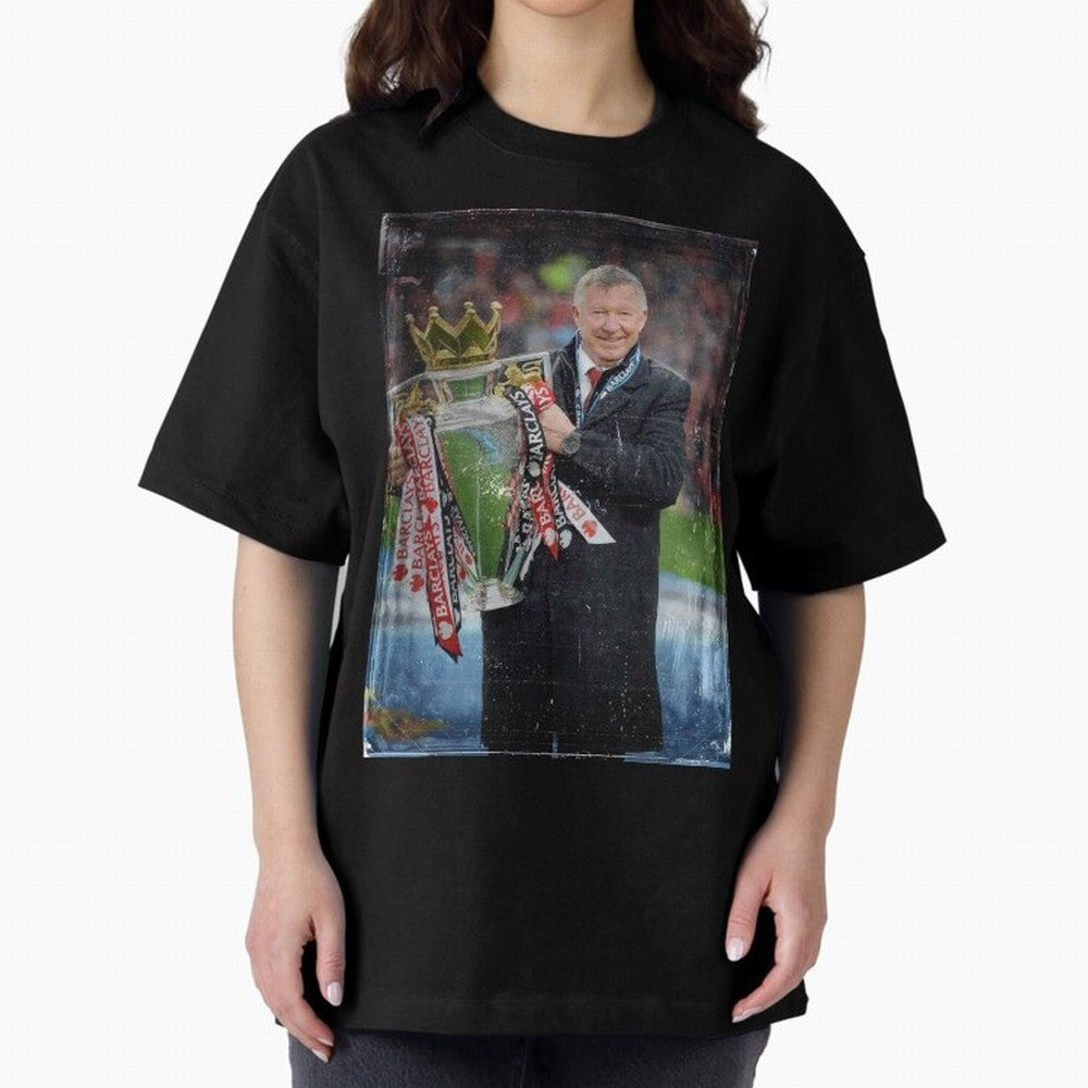 Sir Alex Ferguson Champion Oversized T-Shirt Join Supporters Worldwide for FIFA World Cup 2026 Built around Neymar, Haaland and Cristiano Ronaldo, Argentina Energy, Retro Football Energy, Iconic Rivalries, Trophy Chase Drama and Stadium Atmosphere;