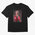 Cristiano Ronaldo Oversized T-Shirt Build Match Day Hype around FIFA World Cup 2026 USA Canada Mexico, Cristiano Ronaldo, Haaland and CR7, Argentina, Retro Football Energy, Iconic Rivalries, Trophy Chase Drama and Stadium Atmosphere; Ideal for