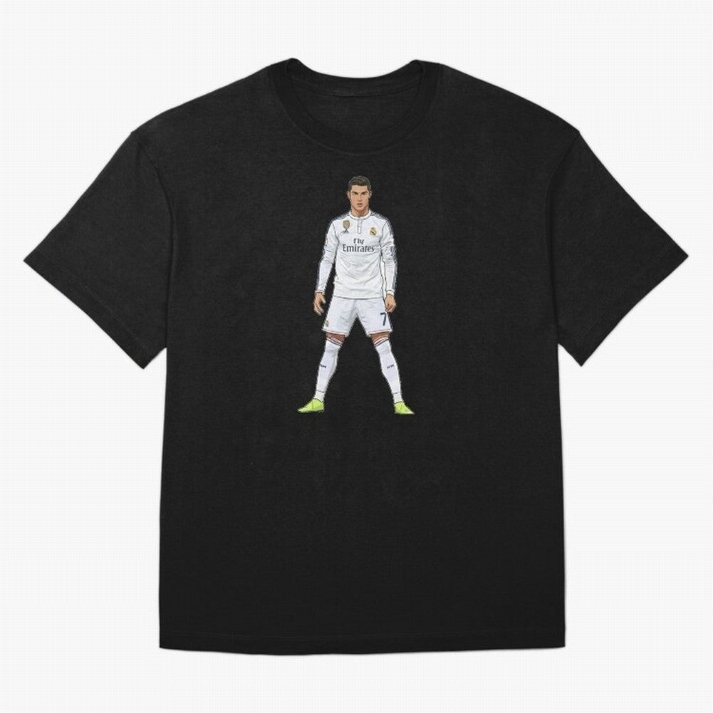 Cristiano Ronaldo at Madrid | Football Legend Oversized T-Shirt Wear the Spirit of Global Football Passion for FIFA World Cup 2026 USA Canada Mexico, Filled with Messi, CR7 and Mbappe, England and Germany, Tournament Hype, Historic Matchups, Family