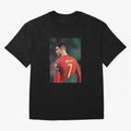 Cristiano Ronaldo Oversized T-Shirt Show Championship Spirit for FIFA World Cup 2026 USA Canada Mexico for Fans of Messi and Cristiano Ronaldo and Portugal, Spain and Germany, Bringing Football Festival Excitement, Trophy Ambitions, Country
