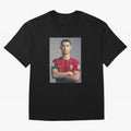Cristiano Ronaldo Oversized T-Shirt Feel Global Football Passion for FIFA World Cup 2026, Inspired by Cristiano Ronaldo, Portugal, Spain and Germany, Retro Football Energy, Iconic Rivalries, Trophy Chase Drama and Stadium Atmosphere; Perfect for