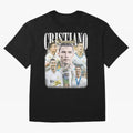 Cr7 Vintage Tribute: Soccer Legend Collage | Limited Edition Oversized T-Shirt Support the Legends of Match Day Hype around FIFA World Cup 2026 Group Stage, CR7, Germany, Worldwide Fan Energy, Dramatic Goals, Stadium Lights and Championship