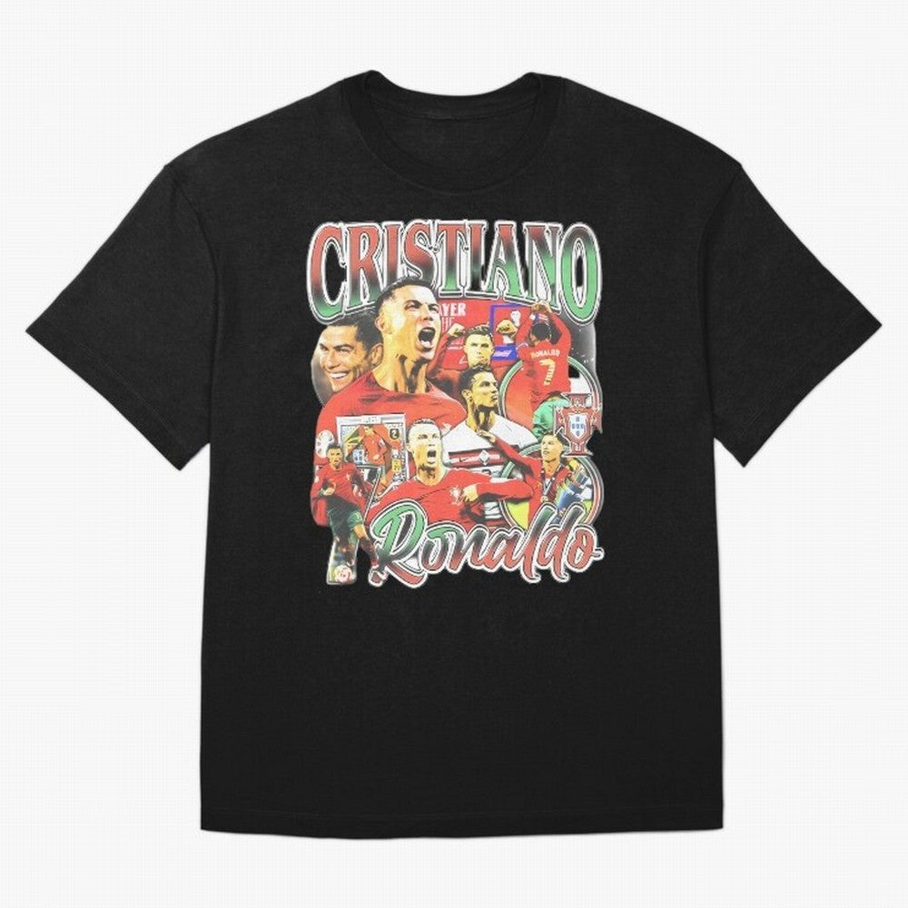 Cristiano Ronaldo Oversized T-Shirt Celebrate the Next Chapter of FIFA World Cup 2026 USA Canada Mexico for Fans of Messi and Brazil, Bringing Global Supporter Spirit, Legendary Goals, National Colors and Tournament Celebration; Made for Collectors