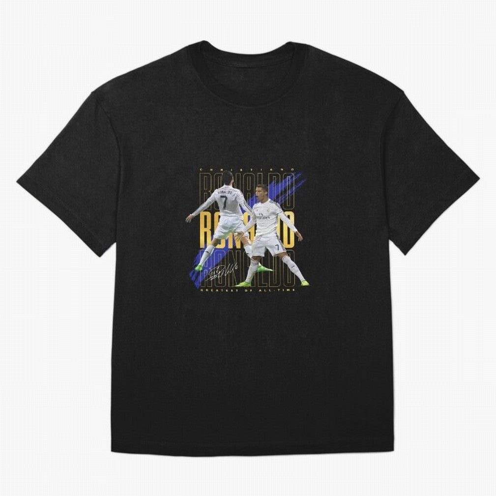Cristiano Ronaldo Suuiii! Oversized T-Shirt Stand with the FIFA World Cup 2026 Group Stage Journey through Neymar, Haaland and Cristiano Ronaldo Highlights, France and Portugal Pride, Worldwide Fan Energy, Dramatic Goals, Stadium Lights and
