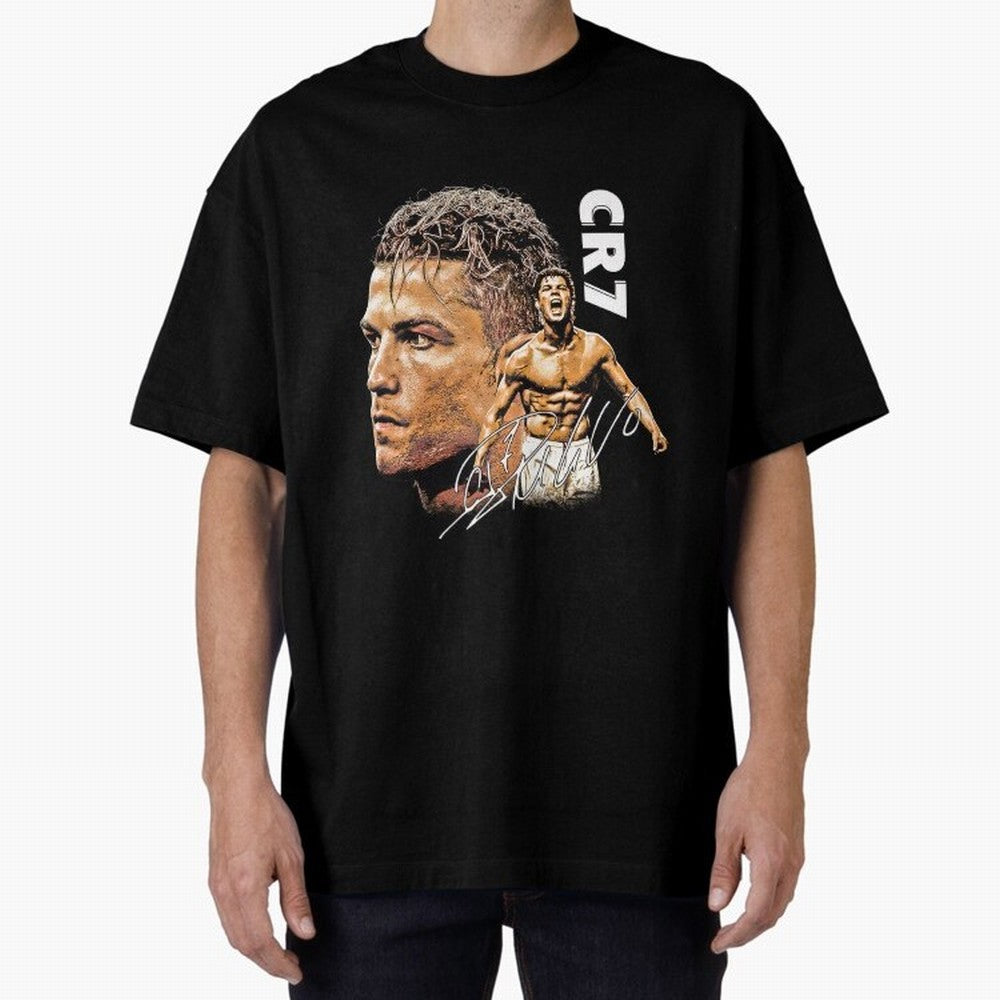 Retro Football Legend Poster Illustration For Men And Gift For Soccer Fans Oversized T-Shirt Relive the Noise and Pride of FIFA World Cup 2026 for Fans of Messi, Neymar and Mbappe and Brazil, Bringing Tournament Hype, Historic Matchups, Family