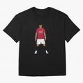 Cristiano Ronaldo Iconic Stance Fan Art Oversized T-Shirt Bring World Football Passion into FIFA World Cup 2026 USA Canada Mexico for Fans of Neymar and Netherlands, Bringing Sports Nostalgia, International Competition, Famous Players and