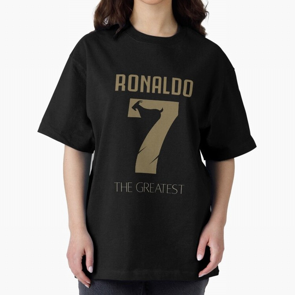 Cristiano Ronaldo Oversized T-Shirt Bring Trophy Dreams to the FIFA World Cup 2026 Journey through Messi Highlights, England, France and Netherlands Pride, Vintage Soccer Flavor, Modern Football Stars, National Flags and Final Night Emotion; Great