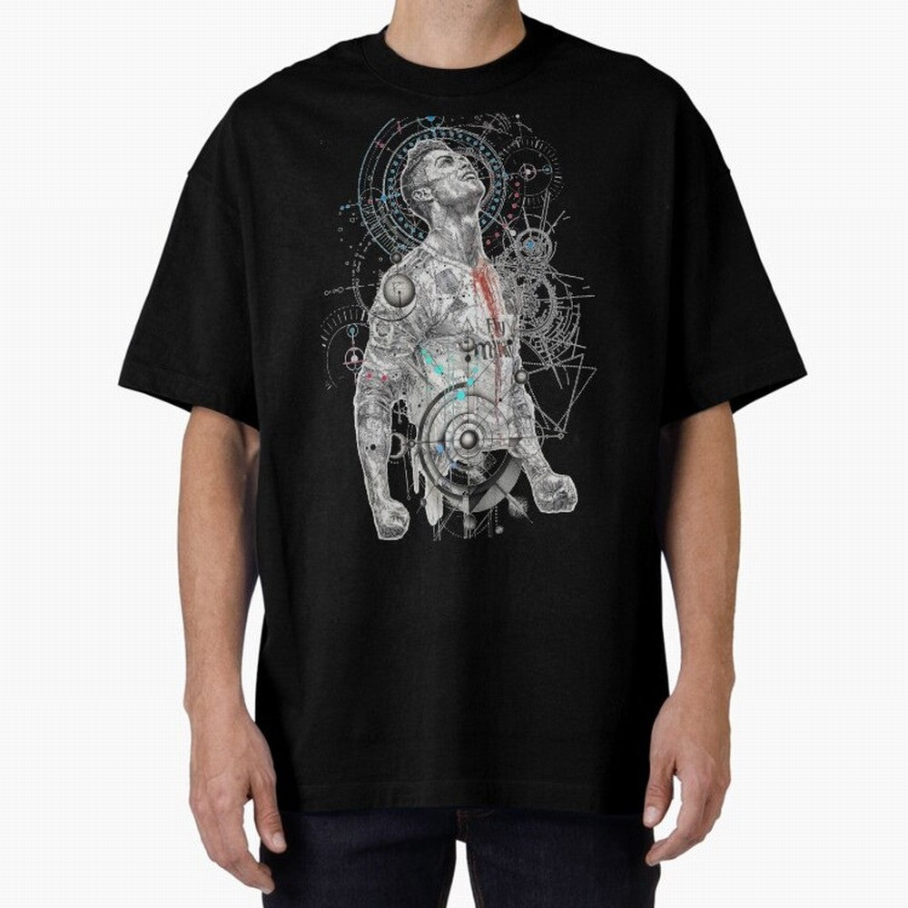 Cristiano Ronaldo Football Playmaker Oversized T-Shirt Feel International Energy from FIFA World Cup 2026 Spirit, Celebrating Spain, CR7 and Messi, Football History, Final Match Energy, Crowd Noise and Once in a Lifetime Moments; Perfect for People