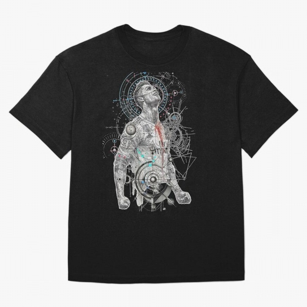 Cristiano Ronaldo Football Playmaker Oversized T-Shirt Feel International Energy from FIFA World Cup 2026 Spirit, Celebrating Spain, CR7 and Messi, Football History, Final Match Energy, Crowd Noise and Once in a Lifetime Moments; Perfect for People