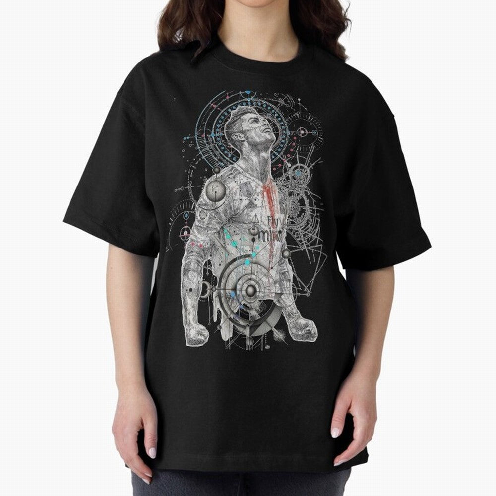 Cristiano Ronaldo Football Playmaker Oversized T-Shirt Feel International Energy from FIFA World Cup 2026 Spirit, Celebrating Spain, CR7 and Messi, Football History, Final Match Energy, Crowd Noise and Once in a Lifetime Moments; Perfect for People