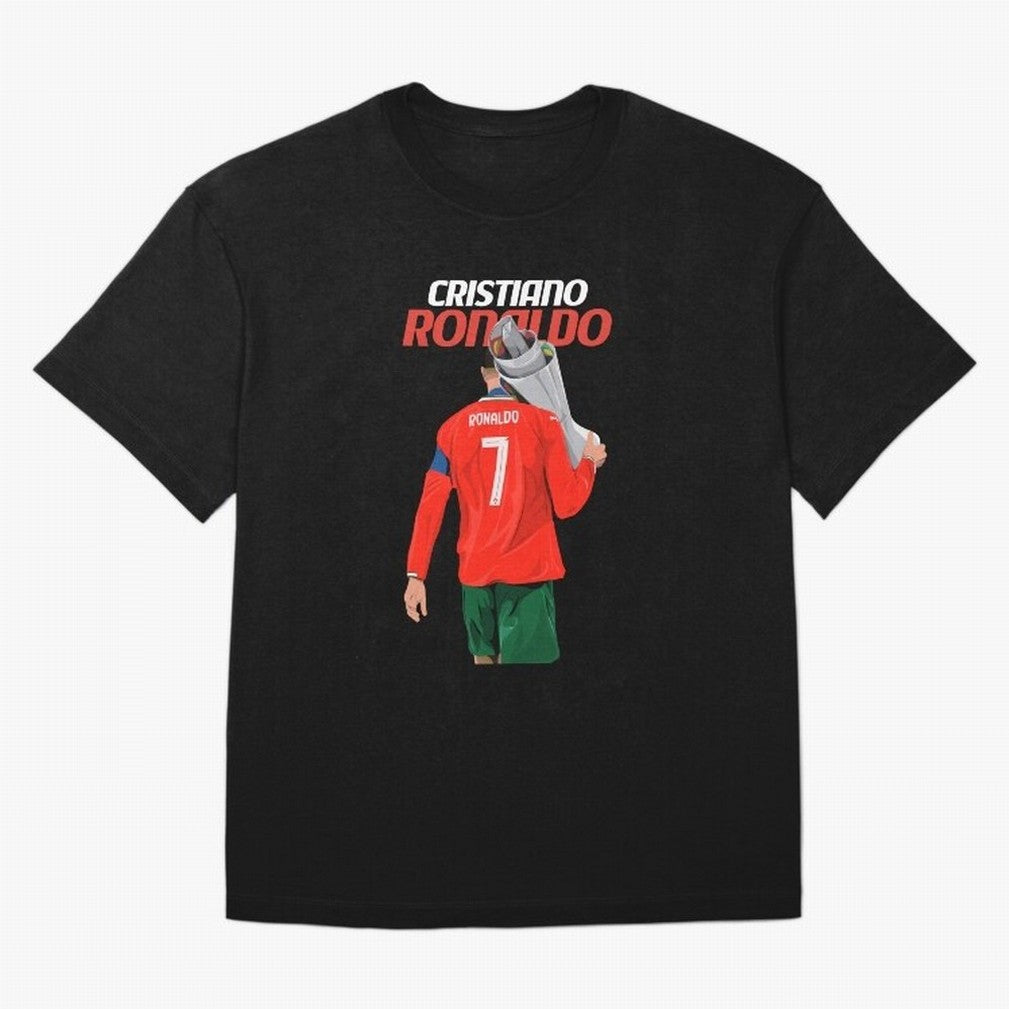 Cristiano Ronaldo Win Oversized T-Shirt Celebrate the Next Chapter of FIFA World Cup 2026 USA Canada Mexico Spirit, Filled with Brazil, Messi, CR7 and Mbappe, Game Day Rituals, Football Legends, Country Pride and the Road to the Final; Made for Die