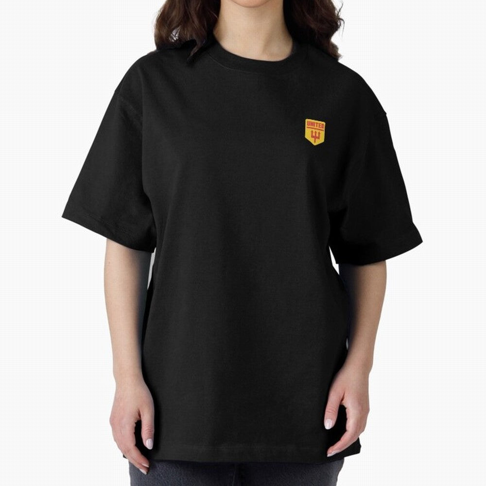 Manchester United Badge Oversized T-Shirt Support Iconic Players in FIFA World Cup 2026 USA Canada Mexico Spirit, Inspired by Brazil, Portugal and Argentina, CR7 and Messi, Stadium Chants, National Pride, Trophy Dreams and Unforgettable Football