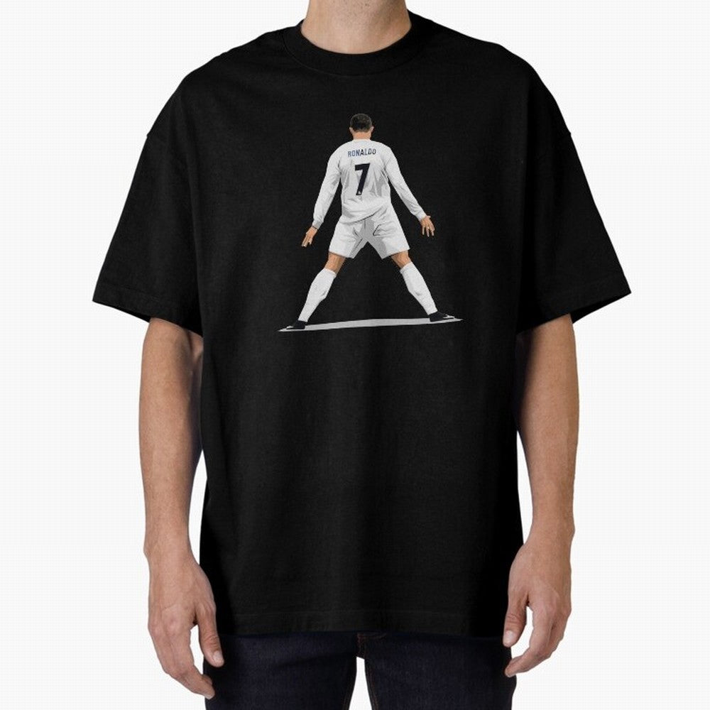 Cristiano Ronaldo Oversized T-Shirt Celebrate Every Goal in FIFA World Cup 2026 for Fans of Mbappe and Neymar and France, Bringing Tournament Hype, Historic Matchups, Family Viewing Parties and Global Sports Pride; Made for Collectors Who Enjoy