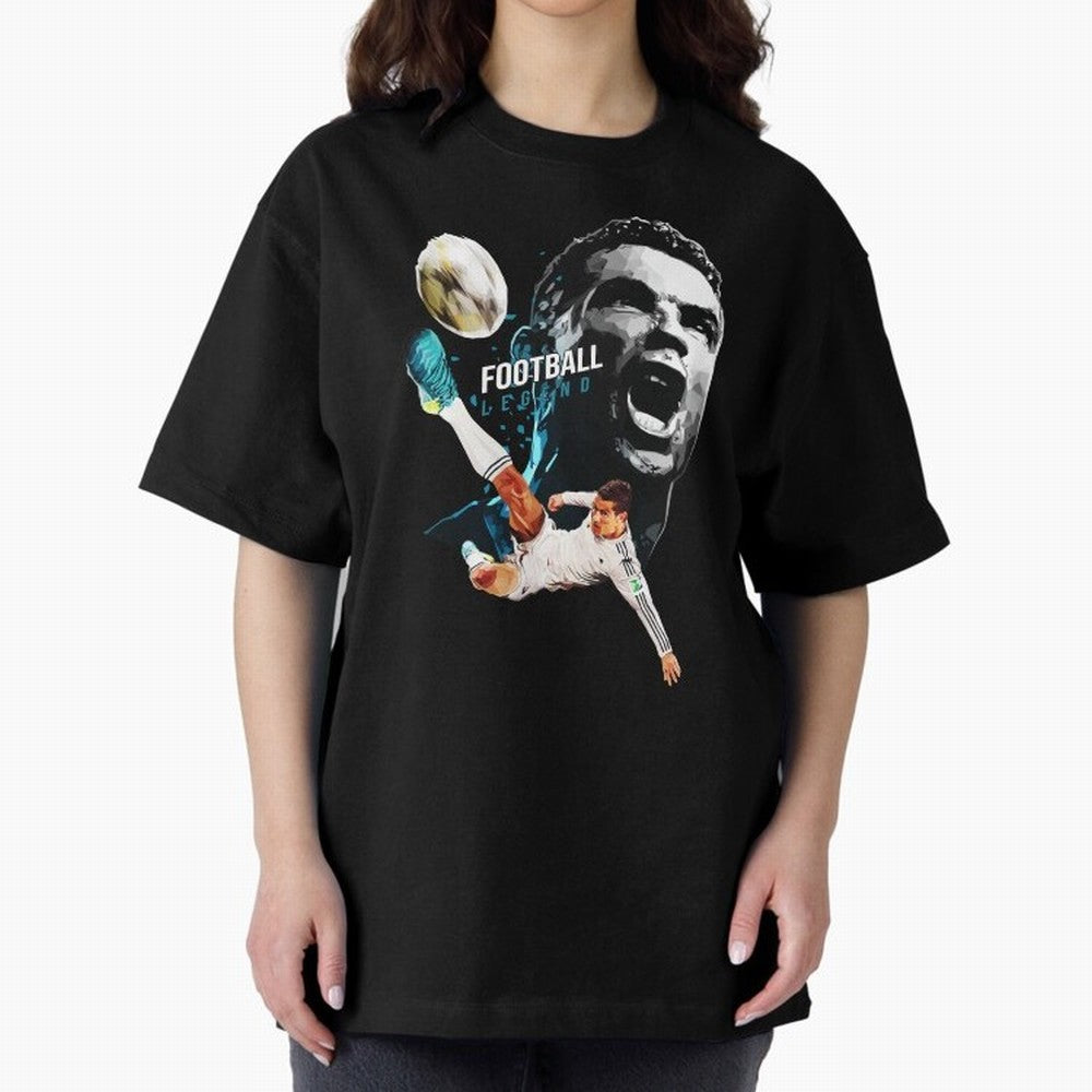 Cristiano Ronaldo Oversized T-Shirt Keep the Legacy of Global Football Passion for FIFA World Cup 2026, Capturing Haaland and Mbappe, France and Portugal, Stadium Memories, Football Loyalty, International Chants and Championship Tradition; Perfect