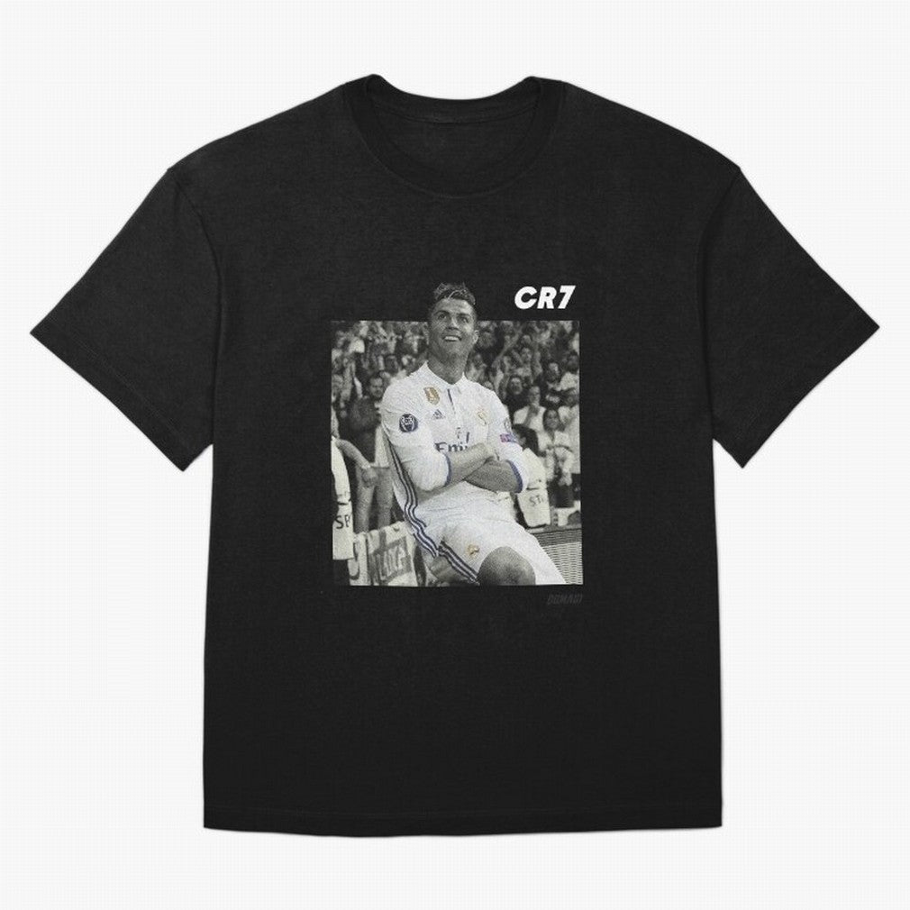 Cristiano Ronaldo | MR. CHAMPIONS LEAGUE Oversized T-Shirt Stand Proud for FIFA World Cup 2026 Group Stage for Fans of CR7 and Messi and Portugal, Bringing Match Day Excitement, Supporter Culture, Golden Goals and Global Football Passion; Ideal for