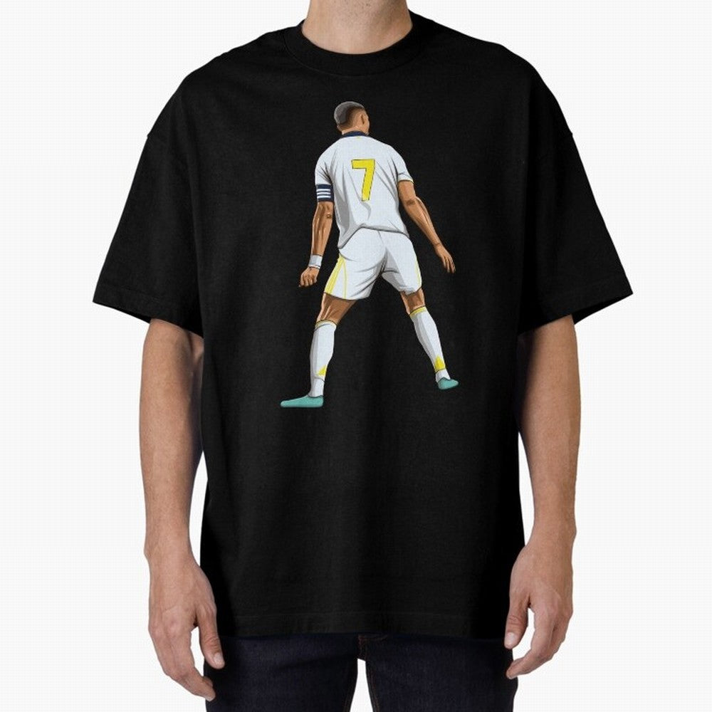 Cristiano Ronaldo Oversized T-Shirt Show Love for Legendary Goals in FIFA World Cup 2026 Group Stage Spirit, Highlighting Argentina and Brazil, Neymar, Classic Soccer Heritage, Championship Pressure, Fan Loyalty and International Pride; Perfect for