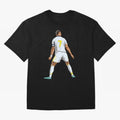 Cristiano Ronaldo Oversized T-Shirt Show Love for Legendary Goals in FIFA World Cup 2026 Group Stage Spirit, Highlighting Argentina and Brazil, Neymar, Classic Soccer Heritage, Championship Pressure, Fan Loyalty and International Pride; Perfect for