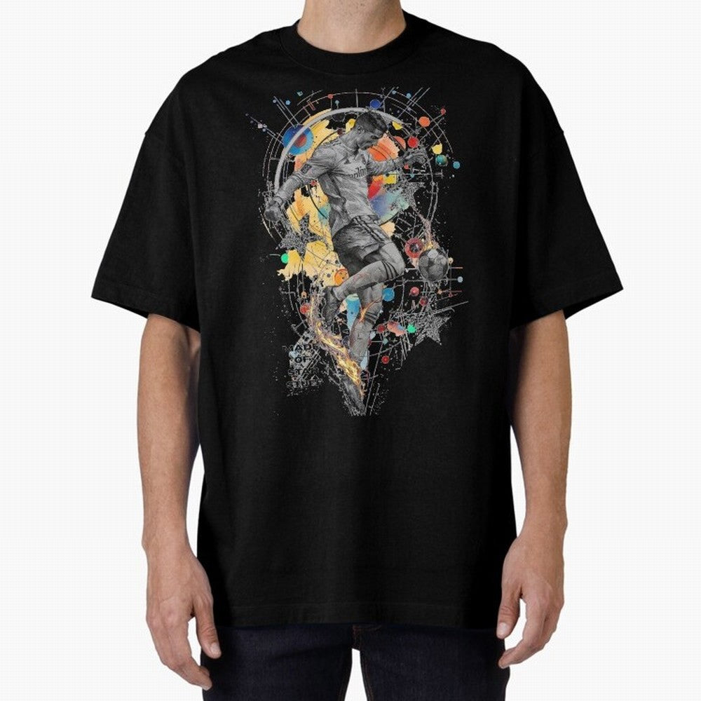 Cristiano Ronaldo Football Playmaker Oversized T-Shirt Create FIFA World Cup 2026 USA Canada Mexico Spirit, Made for Spain and Netherlands, Cristiano Ronaldo, Haaland and CR7, Football Passion, Legendary Performances, Festival Vibes and Supporter