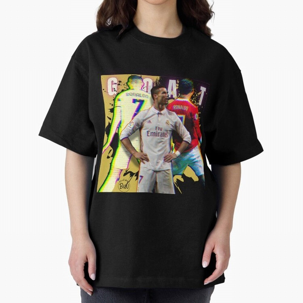 Cristiano Ronaldo ¨C The GOAT Era Tribute Oversized T-Shirt Bring Match Day Fire to the FIFA World Cup 2026 USA Canada Mexico Journey through Cristiano Ronaldo Highlights, Germany Pride, Classic Soccer Heritage, Championship Pressure, Fan Loyalty