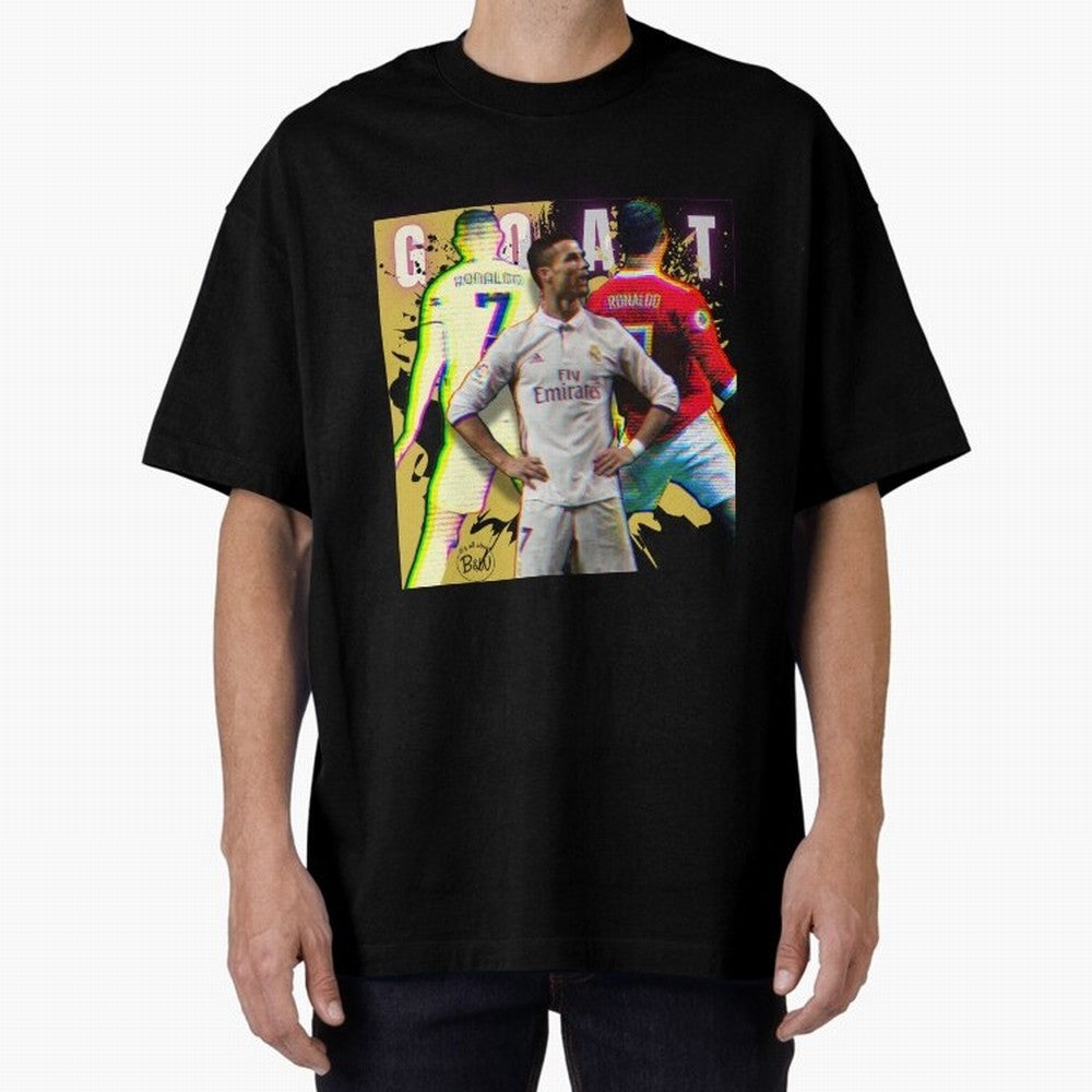 Cristiano Ronaldo ¨C The GOAT Era Tribute Oversized T-Shirt Bring Match Day Fire to the FIFA World Cup 2026 USA Canada Mexico Journey through Cristiano Ronaldo Highlights, Germany Pride, Classic Soccer Heritage, Championship Pressure, Fan Loyalty