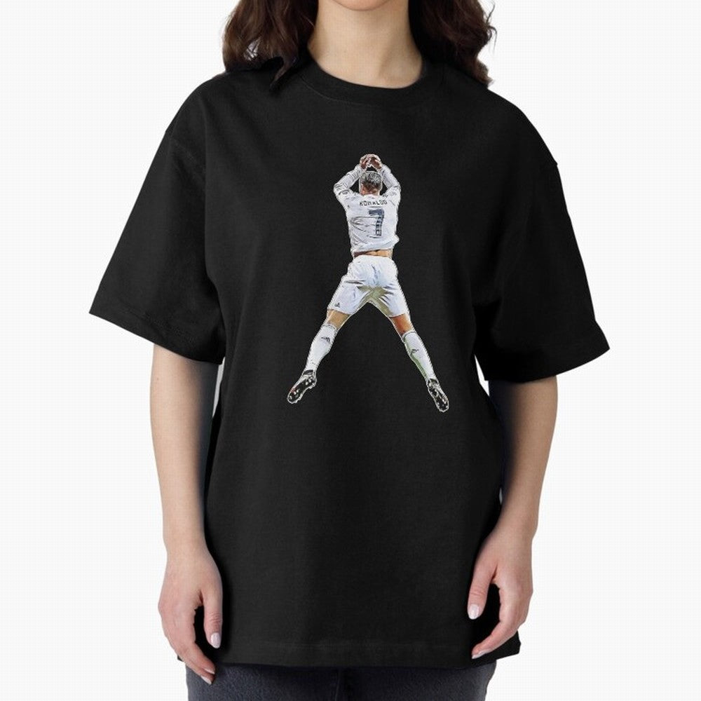 Siuuuu Oversized T-Shirt Follow Every Goal of FIFA World Cup 2026 USA Canada Mexico for Fans of Haaland and Mbappe and Brazil, Portugal and Argentina, Bringing Classic Soccer Heritage, Championship Pressure, Fan Loyalty and International Pride;