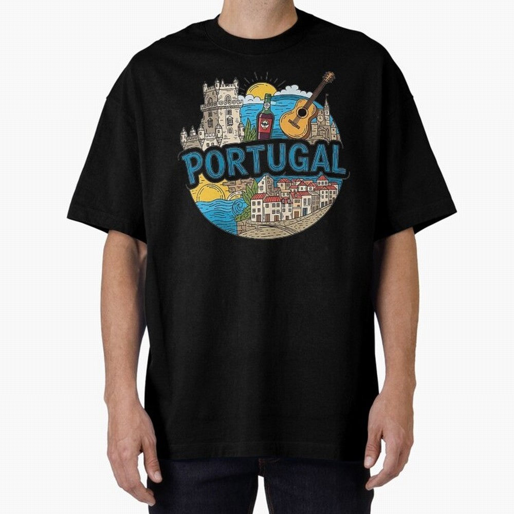 PORTUGAL Oversized T-Shirt Relive the Noise and Pride of the FIFA World Cup 2026 Journey through Messi, CR7 and Mbappe Highlights, Argentina and Brazil Pride, Football History, Final Match Energy, Crowd Noise and Once in a Lifetime Moments; Perfect