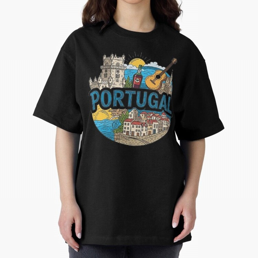 PORTUGAL Oversized T-Shirt Relive the Noise and Pride of the FIFA World Cup 2026 Journey through Messi, CR7 and Mbappe Highlights, Argentina and Brazil Pride, Football History, Final Match Energy, Crowd Noise and Once in a Lifetime Moments; Perfect