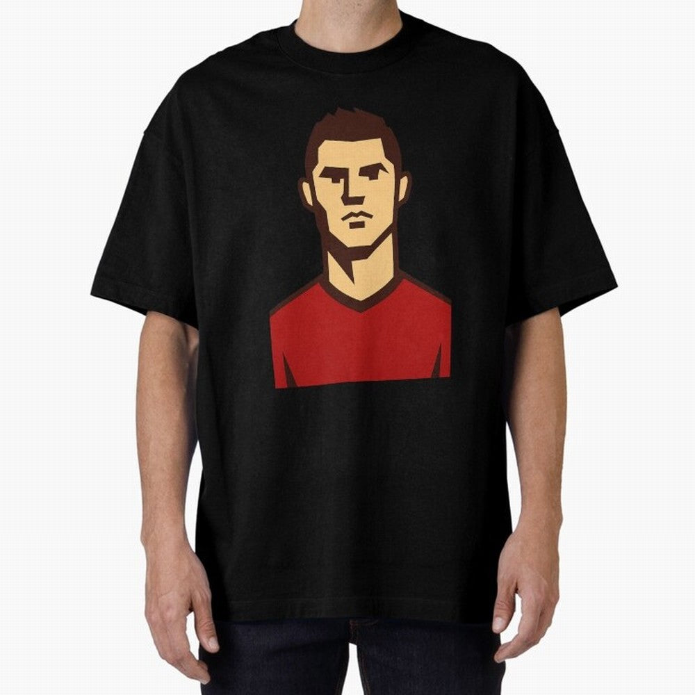 cristiano 2 Oversized T-Shirt Feel the Roar of Match Day Hype around FIFA World Cup 2026 USA Canada Mexico, Haaland, Spain, Match Day Excitement, Supporter Culture, Golden Goals and Global Football Passion; Perfect for Fans, Collectors, Family