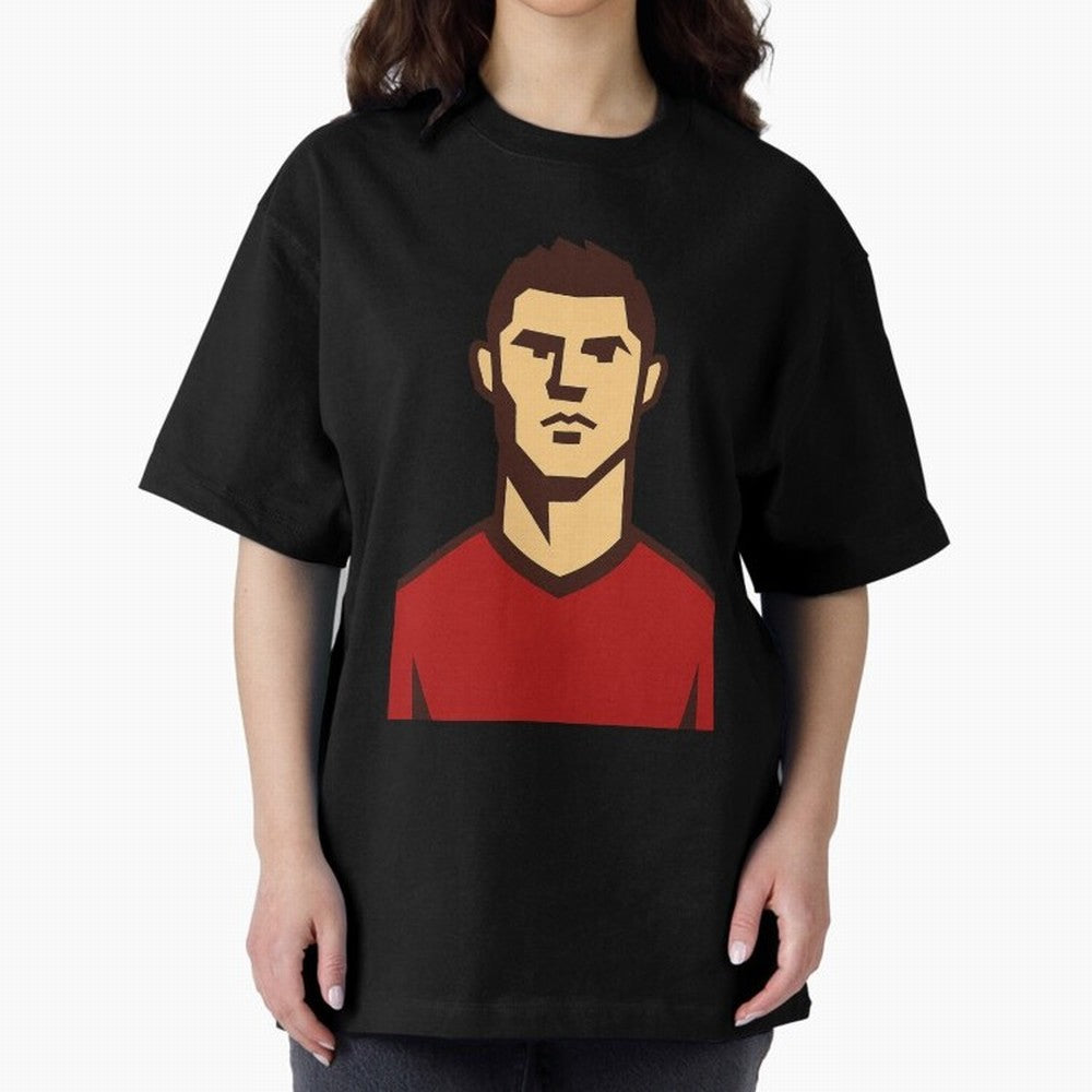 cristiano 2 Oversized T-Shirt Feel the Roar of Match Day Hype around FIFA World Cup 2026 USA Canada Mexico, Haaland, Spain, Match Day Excitement, Supporter Culture, Golden Goals and Global Football Passion; Perfect for Fans, Collectors, Family