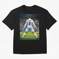CR7 Oversized T-Shirt Make Memories around the FIFA World Cup 2026 USA Canada Mexico Journey through Messi and Cristiano Ronaldo Highlights, England Pride, Championship Spirit, Famous Goals, Roaring Crowds and International Football Unity; Made for