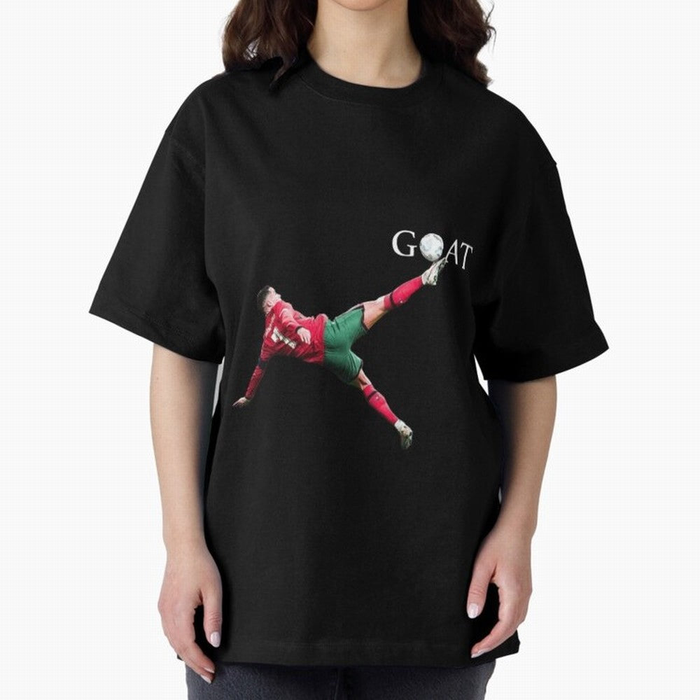GOAT in Motion: Ronaldo's Iconic Bicycle Kick Oversized T-Shirt Upgrade FIFA World Cup 2026 Celebrating Neymar, France Energy, Game Day Rituals, Football Legends, Country Pride and the Road to the Final; Made for Collectors Who Enjoy Iconic
