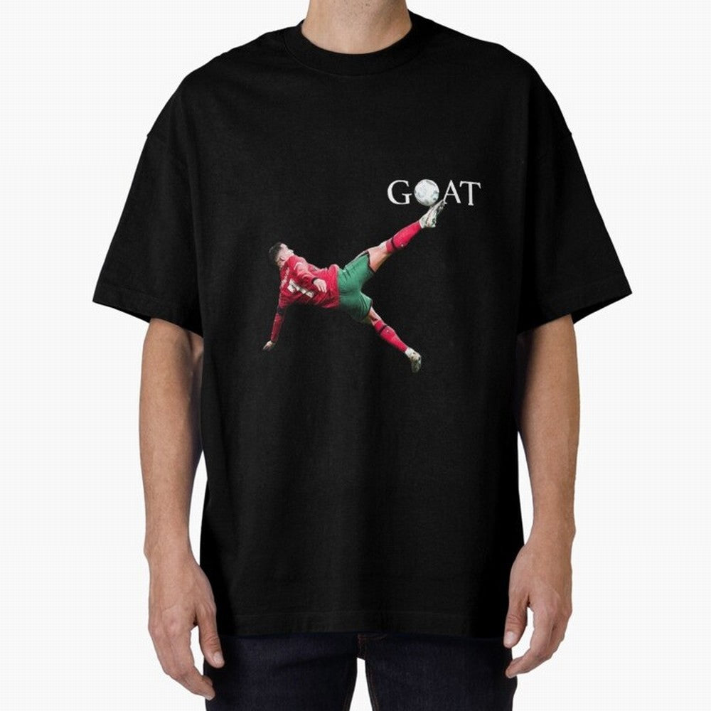 GOAT in Motion: Ronaldo's Iconic Bicycle Kick Oversized T-Shirt Upgrade FIFA World Cup 2026 Celebrating Neymar, France Energy, Game Day Rituals, Football Legends, Country Pride and the Road to the Final; Made for Collectors Who Enjoy Iconic