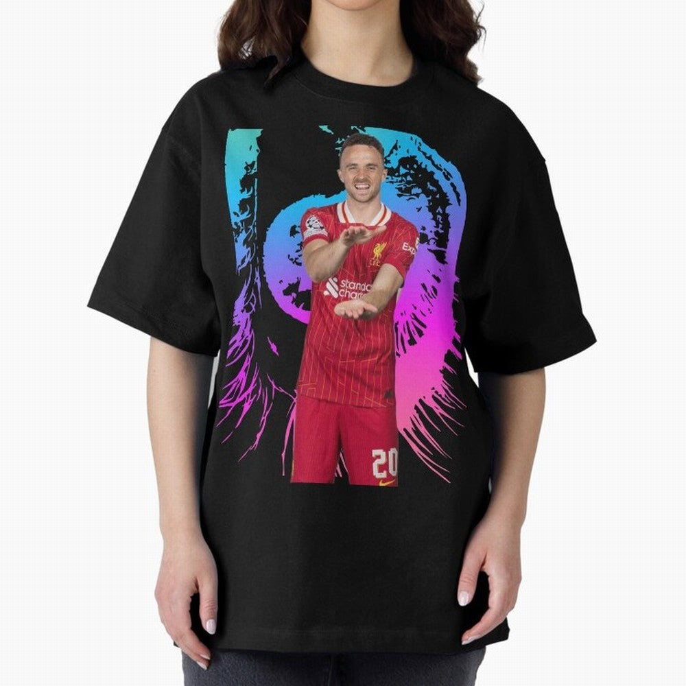 Diogo Jota Oversized T-Shirt Honor the Beautiful Game during FIFA World Cup 2026 Spirit, Celebrating England and Germany, Messi, CR7 and Mbappe, Game Day Rituals, Football Legends, Country Pride and the Road to the Final; Created for Match Day