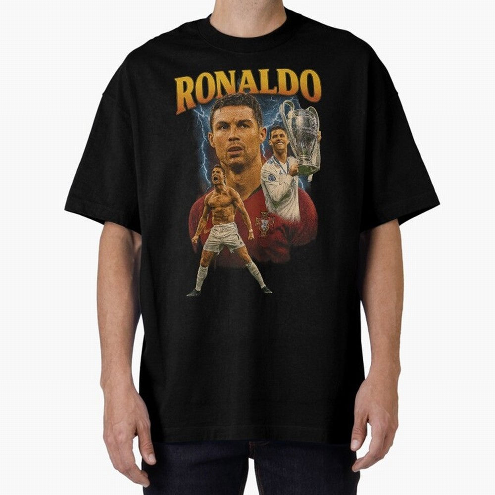 Cristiano Ronaldo CR7 Retro clothing | Vintage Football Legend Oversized T-Shirt Bring a Champion Mindset to the FIFA World Cup 2026 Journey through Messi and Cristiano Ronaldo Highlights, Argentina Pride, Vintage Soccer Flavor, Modern Football